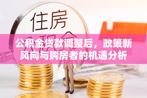 新市公积金贷款调整后，政策新风向与购房者的机遇分析