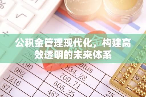 新市公积金管理现代化，构建高效透明的未来体系