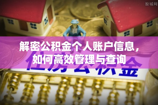 新市解密公积金个人账户信息，如何高效管理与查询