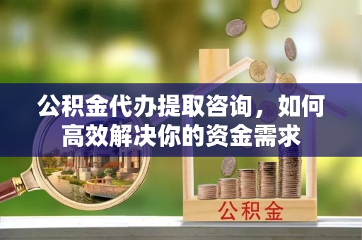 新市公积金代办提取咨询，如何高效解决你的资金需求