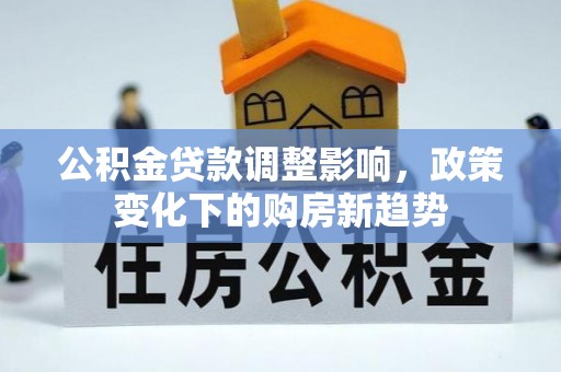 新市公积金贷款调整影响，政策变化下的购房新趋势