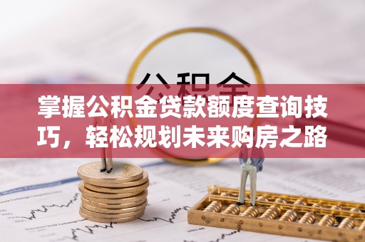 新市掌握公积金贷款额度查询技巧，轻松规划未来购房之路