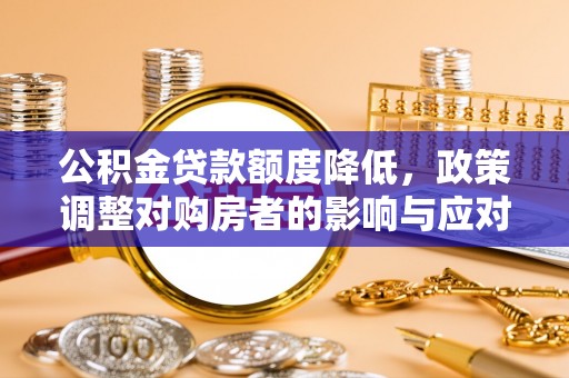 新市公积金贷款额度降低，政策调整对购房者的影响与应对策略